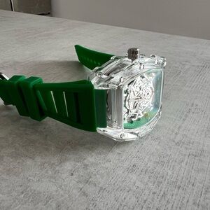 Green & Glass Watch